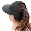 Women Wide Brim Sun Protection Visor Sun Hat, Anti-UV Lightweight Breathable Foldable Beach Hat For Outdoor Sport Cycling Drive. 