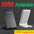 30W Wireless Charger Stand Pad for iPhone 15 14 13 12 11 Pro Samsung Xiaomi Phone Chargers Induction Fast Charging Dock Station. 