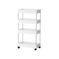 Rack with wheels, narrow shelves, kitchen shelves, bathroom shelves with hooks and wheels.. 