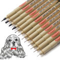 12/9/4Pcs Markers Micro Pen Kawaii Manga Hand-painted Drawing Hook Line Pen Fastdry Waterproof Sketching for Art Sketch Supplies.