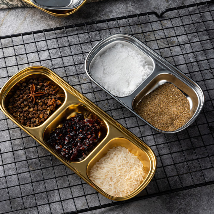 Stainless%20Steel%20Divided%20Dip%20Bowls%20Sauce%20Plate%20Seasoning%20Dipping%20Condiment%20Tray%20for%20BBQ%20Vinegar%20Spice%20Ketchup%20Salt%20Sugar%20Flavor%20-%20Image%206