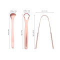 1/2/3/4pcs Tongue Scrapers for Adults Tough Metal Tongue Cleaner Stainless Steel Tongue Scrubber for Fresh Breath. 
