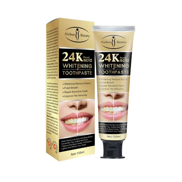 Aichun Beauty 24K Pure Gold Whitening Toothpaste 100ml