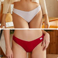 FINETOO Women's Cotton Thongs 3Pcs Comfortable Waffle G-string Female Low-Rise T-Back Underwear S-XL Bikini Underpants Lingerie. 