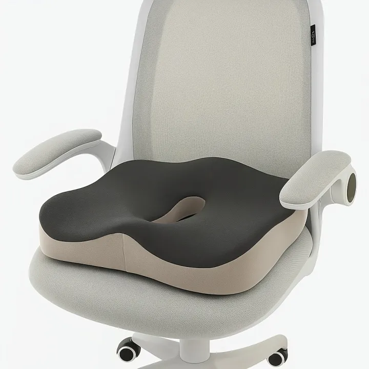1pc%20Memory%20Foam%20Seat%20Cushion%20-%203D%20Ergonomic%20Support%7C%20Light%20Green%20&%20Grey,%20Washable%20Polyester,%20Car/Office%20Essentials%20Home%20Decor%20-%20Image%205