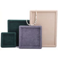 Velvet Jewelry Display Tray - Luxury Ring Pendant Bracelet Necklace Gold Showcase Organizer. 