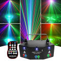 HCWE 9 Eye RGB Disco Beam Laser Light Projector Dmx Strobe Night Light Podium Effect Xmas Party Vakantie Halloween Party Lichten. 