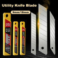 Deli 30/50/100pcs Knife Blade 9mm 18mm SK5 Metal Blades for Home School Supplies Art Craft Paper Box Cutting Utility Knife Tool. 