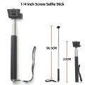 For GoPro Hero 12 Selfie Stick Monopod Aluminum Alloy Selfie Stick Adjustable For GoPro Hero 11 10 9 Insta360 ONE X3 DJI Action3. 