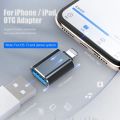 iPHONE OTG Adapter 3.0 Lightning to USB Port Apple Connector For ios, ipad - High SpeedUSB Female Support Connect USB Flash Drive, U Disk, for iPhone. 