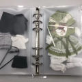 Doll Storage Bag Storage Book Dust Bag Transparent OB11 Doll Clothing Storage Book Doll Clothes Organizer Box. 