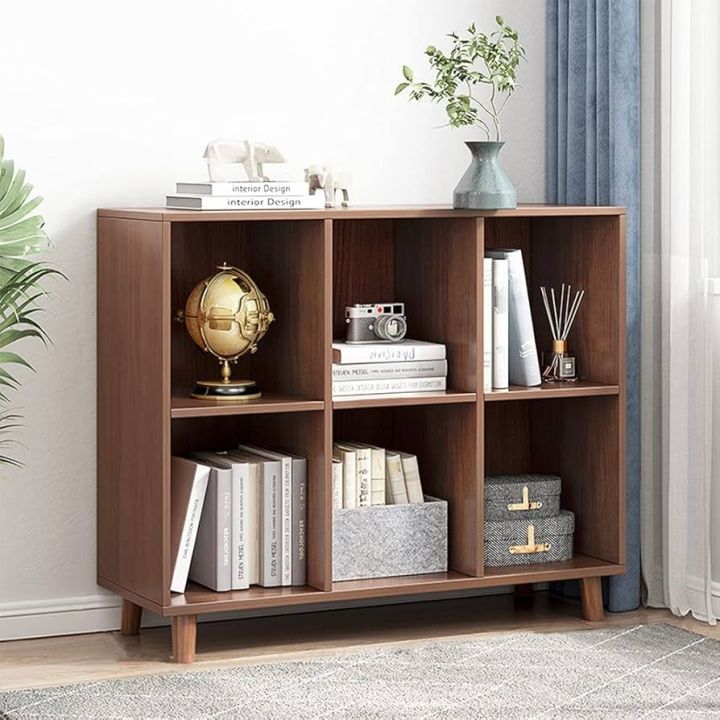 Freestanding%20Open%20Cubes%20Bookcase%20-%202-Tier%20Floor%20Standing%20Wooden%20Storage%20Display%20Cabinet%20Organizer%20with%20Legs%20for%20Home%20Office,%206-Cubes%20Open%20Shelf%20Low%20Short%20Bookshelf%20-%20Image%203