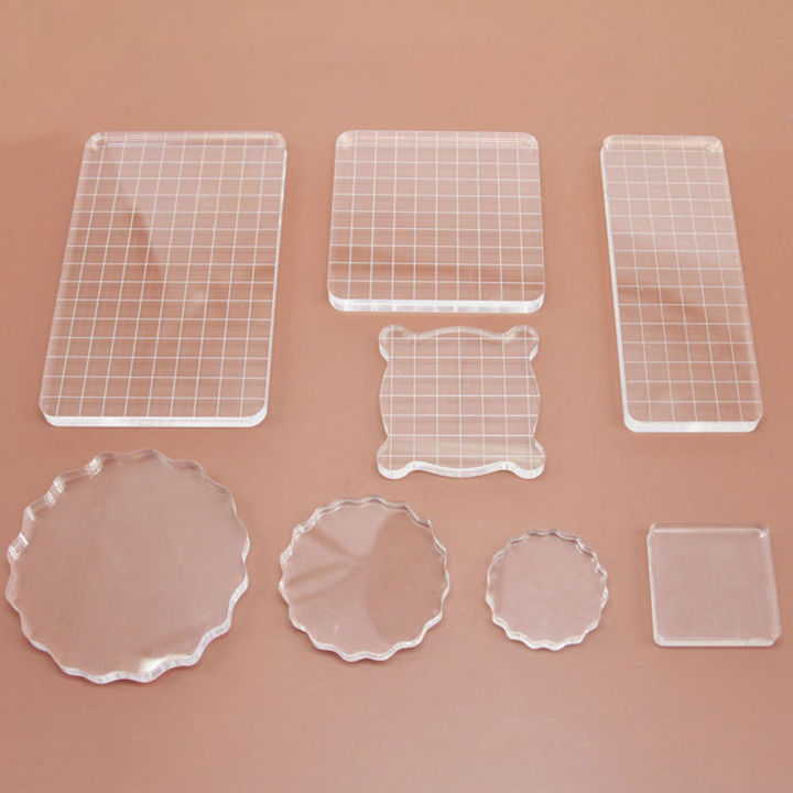 Clear Acrylic Stamp Block Use Clear Cling Mounted Rubber Stamp DIY Scrapbooking Clear Photo Album Decorative Handmade Tools
