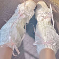 Autumn and Winter Ribbon Lolita Knee Warmers Long Socks JK Knitted Leg Warmers 2025 New Woman Leg Warmers. 