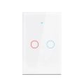 Tuya Wifi Smart Wall Light Switch 1/2/3 Gang EU Touch Switch Rf433 Wireless Remote Control For Alexa Google Home Voice Control. 
