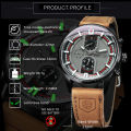 Forsining Sports Mens Watches Top Brand Luxury Calendar Brown Leather Strap Luminous Hands Fashion Automatic Mechanical Watch.