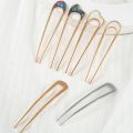 Shell Hairpin Metal U Shaped Hair Pins Hair Fork U French Hair Pin Simple And Fashionable Hair Accessories For Women. 