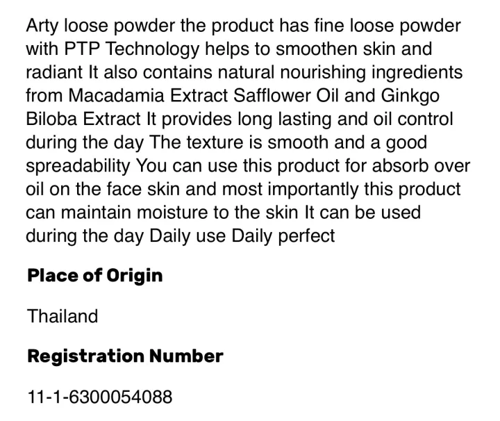 Arty%20Translucent%20Loose%20Powder,%20Fine,%20Smooth,%20Soft%20&%20Airy%20Particles%20%20*Natural,%20Light%20Coverage%20*15g%20-%20Image%203