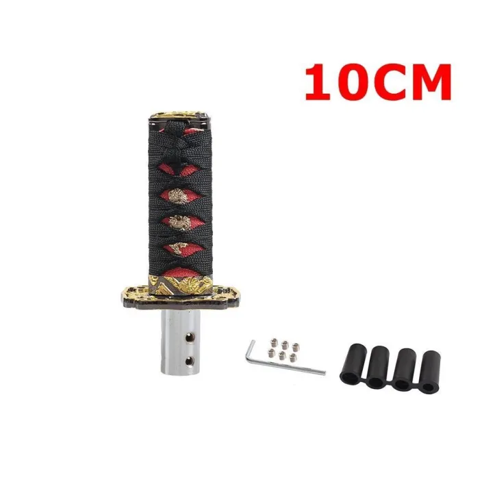 100/150/200mm%20JDM%20Katana%20Shift%20Knob%20Samurai%20Sword%20Gear%20Shifter%20Knob%20with%204%20Adapters%20Universal%20Fits%20Most%20Manual%20&%20Automatic%20Car%20-%20Image%207