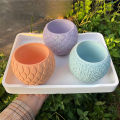 Spherical Flowerpot Silicone Mold DIY Candle Cup Jewelry Storage Box Plaster Resin Vessel Planters Concrete Casting Mould. 