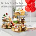 1Pc, Three-layer Stainless Steel cake Tray, Cake, Snack Plate, Birthday, Wedding Party Dessert Stand, Table Dessert Display Stan. 