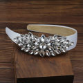 Shiny Silver Color Crystal Hairband Simple Rhinestone Headband For Women Girls Birthday Hair Jewelry.