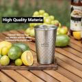 350/500/600ml Pure Titanium Camping Cup Portable Ultralight Coffee Tea Juicy Cups For Home Outdoor Camping Picnic Beer Cup. 