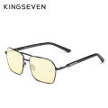 KINGSEVEN Rectangle Anti-Blue-ray Glasses Men/Women Phone Computer Blue Light Blocking Eyewear Ultralight Accessory Eyeglasses. 