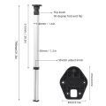 RV Telescopic Folding Table Legs Aluminum Alloy Adjustable 20-30in Space Saving Detachable for Camper Van Boat Trailer Furniture.