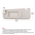 Beige Sun Visor Right Driver&Left Passenger With Mirror&Light for For BMW 5 SERIES F10 F11 F18 2011-2015 51167248857 51167248858.