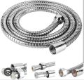 High Pressure Muslim Shower Chain Pipe - Bath Hand Shower Steel Pipe CP Chain 1 meter. 