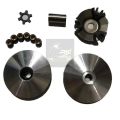 (Mio/fino/ NOUVO-MX) front belt drive wheel set, large bowl, original pellet bowl + nut + Bush + patch with + propeller plate (large set) Z. 
