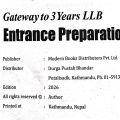 Gateway To 3 Years LLB Entrance Preparation Book | Revised Edition 2026 | Adv. Manish Kumar Mahaseth | Chakra Oli | Modern Books. 