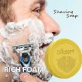 Man Shaving Soap Gentle Clean Keep Fresh Smooth Texture Foam Rich Reducing Irritation Men Beard Care Soap Effect Protect. 