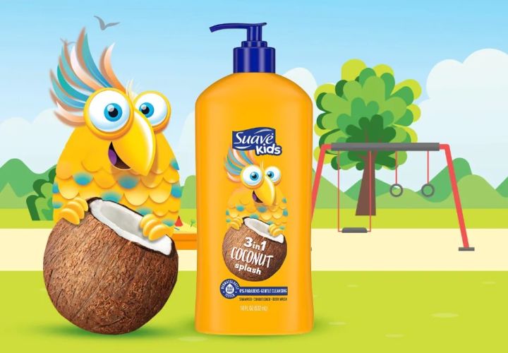 Suave Kids 3-in-1 Smoothing Coconut Splash Shampoo + Conditioner + Body Wash , 532ml