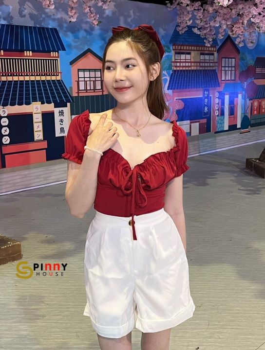 %F0%9F%8C%88Spinny%20House%F0%9F%8C%88Off%20shoulder%20lace%20up%20top%F0%9F%92%93Doll%20sleeve,%20open%20shoulder,%20this%20model%20is%20slit%20fabric.%F0%9F%98%80B02%20trench%20-%20Image%208