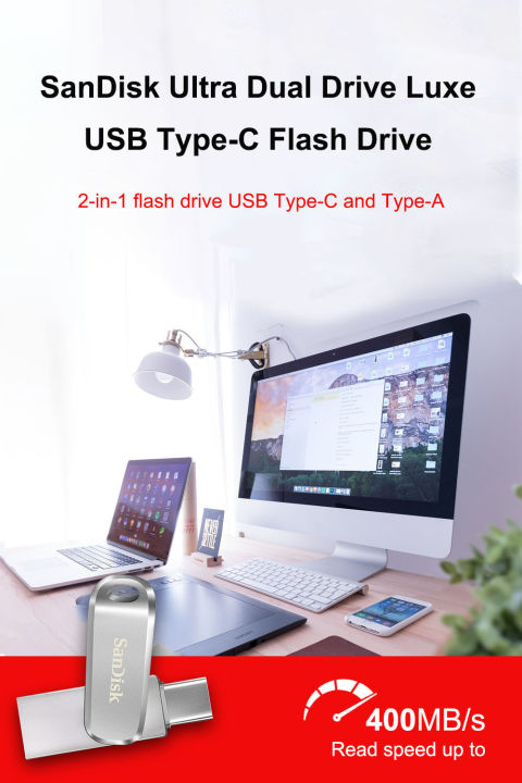 SanDisk%20SDDDC4%20Ultra%20Luxe%20USB%203.1%20Flash%20Drive%20256GB%20Type%20C%20Dual%20Pendrive%20Metal%20Type%20A%20OTG%20Flash%20Drive%20-%20Image%203