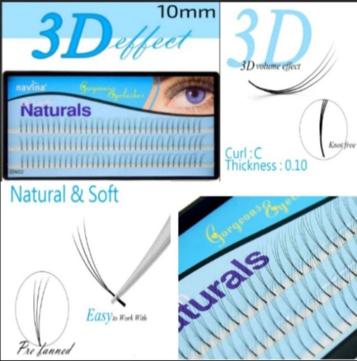 Eyelash Extension Individual 3D Mink Volume Effect Cluster Lashes