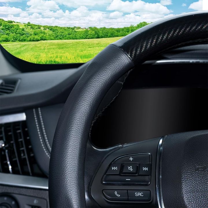 Carbon%20Fiber%20With%20Artificial%20Leather%20Universal%20Car%20Steering%20Wheel%20Cover%20-%20Image%203