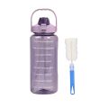2 Liters Straw Plastic Water Bottle Large Portable Travel Bottle Sports Fitness Cup High Value Big Fat Cup Adult Universal.