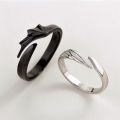 Devil ring and Angel lover couple ring open wing ring luxury light weight. 