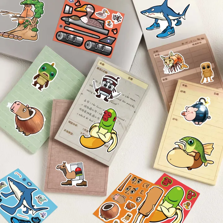 8Sheets%20DIY%20Puzzle%20Sticker%20Tung%20Tung%20Tung%20Sahur%20Make%20A%20Face%20Funny%20Assemble%20Jigsaw%20Stickers%20Educational%20-%20Image%203