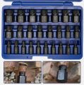 25-Piece Easy Out Screws Bolt Extractor Socket Set Hex Head Rounded Bolt Remover. 