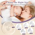 Flange Sizing Kit with 10PCS Flange Inserts 13/15/17/19/21mm, Nipple Measurement Tool, Silicone Breast Pump Flange Insert Kit.