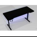Black Gaming Table -  Pc Gaming Table - Laptop Gaming Table - RGB Led Lights on Table - Study Table - Headphones Holder - Wire Management System. 