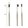 1/2/4/8Piece Toothbrush Gold Silver Toothbrush Adult Toothbrush Medium Hard Mane Elegant Shining Toothbrush. 
