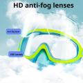 Swim Goggles with Nose Cover Wide Field Of View Diving Mask Anti-Fog Anti-Leak ,Toddler Swimming Goggles For Kids Ages 3-15. 