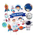 Space Theme Printable Cake Topper. 