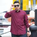 Plus Size 12XL 10XL Men's Shirts Long Sleeves Work Formal Shirt Anti-Wrinkle Classic Business Pocket Tops Male Clothing 90-190KG. 