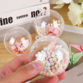 4-8CM Christmas Ornaments Balls DIY Fillable Bauble Plastic Transparent Hollow Ball Wedding Party Xmas Tree Hanging Decorations.